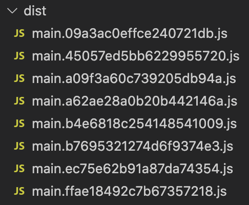 Cluttered Dist Folder